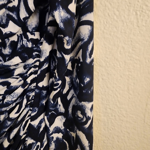 NWT Ralph Lauren Multi Color, V Neck, Runching Sheath Dress - Picture 5 of 10